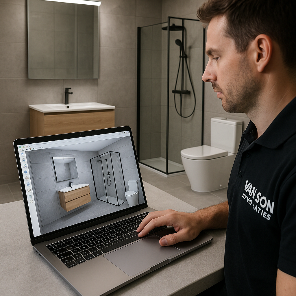 Afbeelding bij artikel: Badkamer ontwerpen in 3D voor maatwerk en perfectie met Van Son Installaties